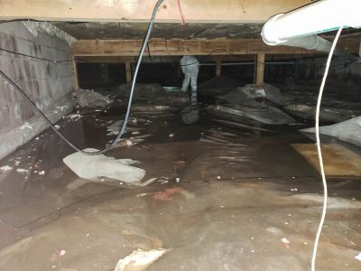 Water Damage in Basement